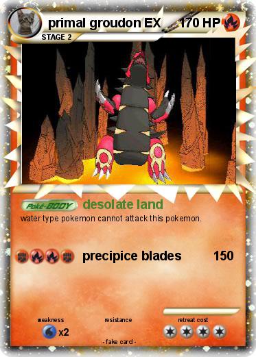 Pokemon primal groudon EX