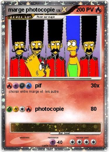 Pokemon marge photocopie