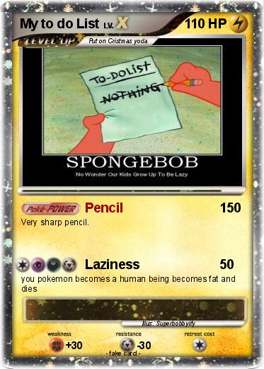 Pokemon My to do List