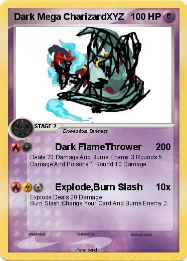 Pokemon Dark Mega CharizardXYZ