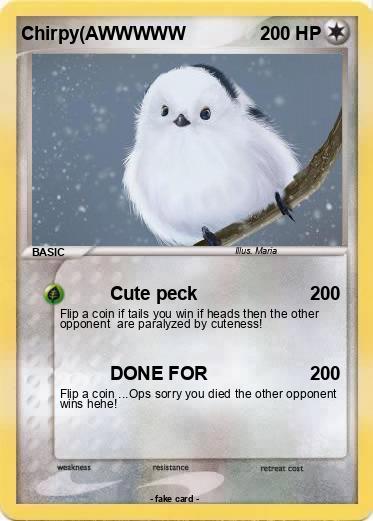 Pokemon Chirpy(AWWWWW