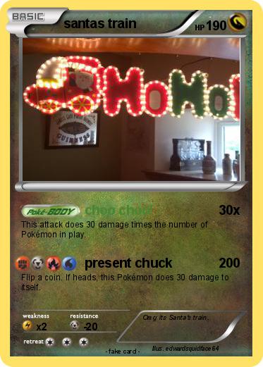 Pokemon santas train