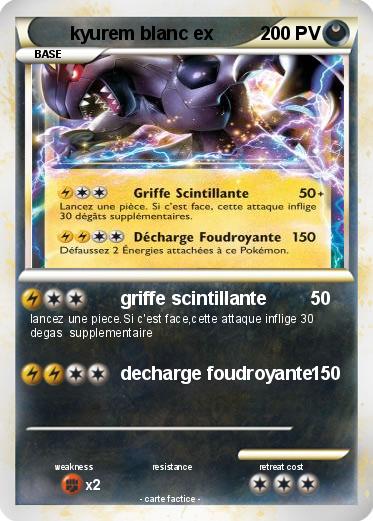 Pokemon kyurem blanc ex