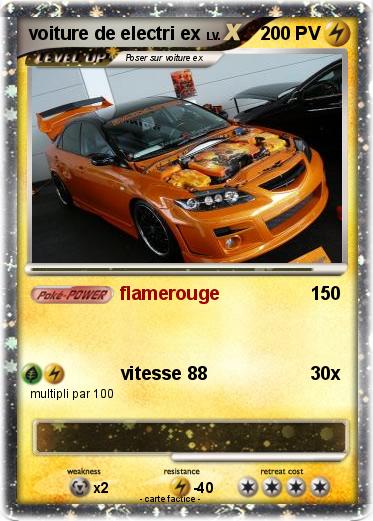Pokemon voiture de electri ex