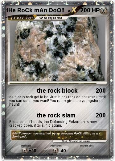 Pokemon tHe RoCk mAn DoO!!