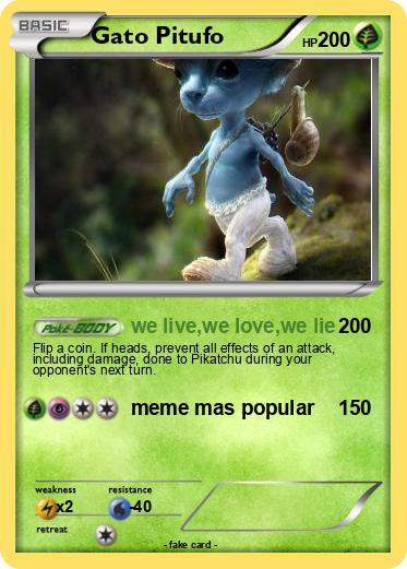 Pokemon Gato Pitufo