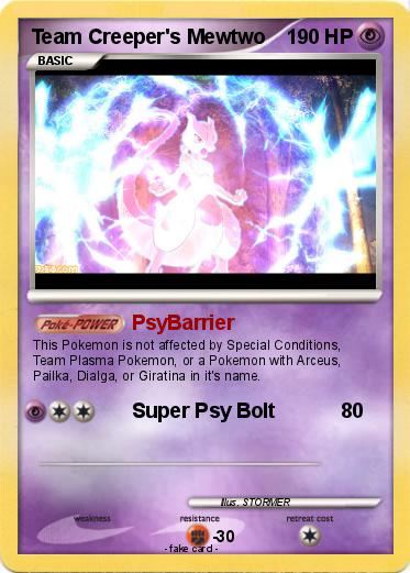 Pokemon Team Creeper's Mewtwo