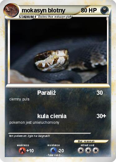 Pokemon mokasyn błotny