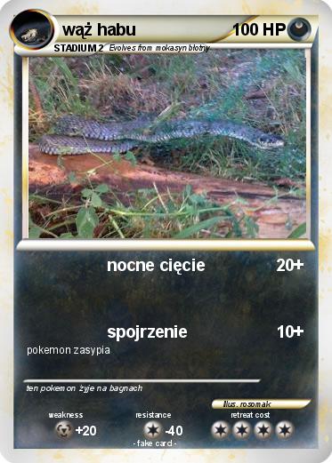 Pokemon wąż habu