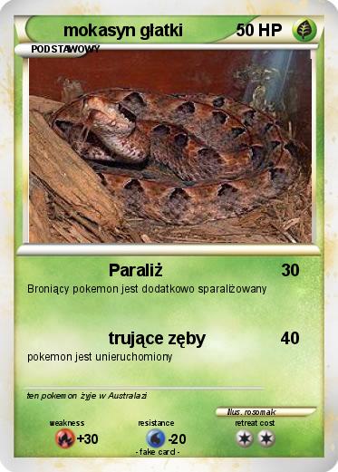 Pokemon mokasyn głatki