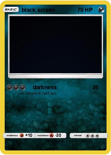 Pokemon black screen