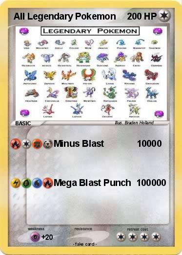 Pokemon All Legendary Pokemon