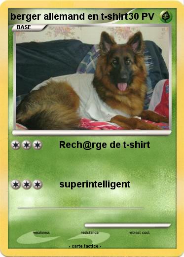 Pokemon berger allemand en t-shirt
