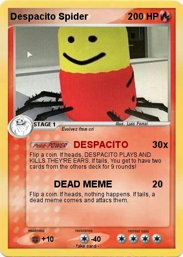 Pokemon Despacito Spider