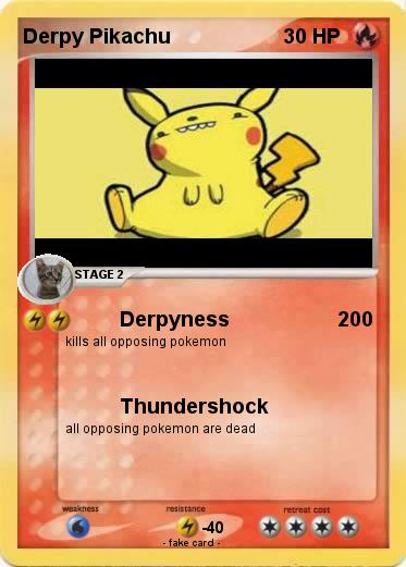 Pokemon Derpy Pikachu