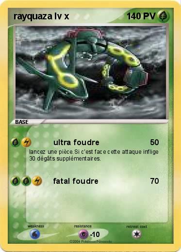 Pokemon rayquaza lv x