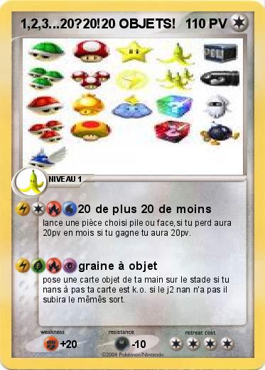 Pokemon 1,2,3...20?20!20 OBJETS!