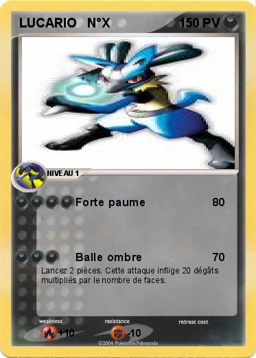 Pokemon LUCARIO   N°X
