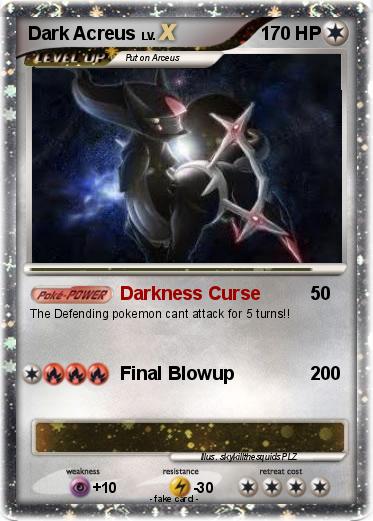 Pokemon Dark Acreus