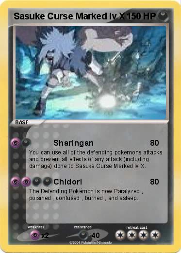 Pokemon Sasuke Curse Marked lv X