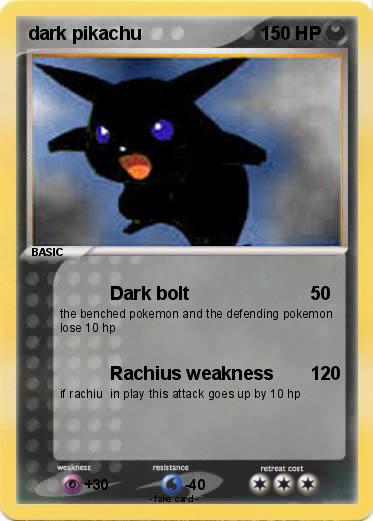 Pokemon dark pikachu