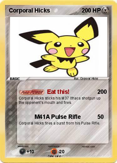 Pokemon Corporal Hicks