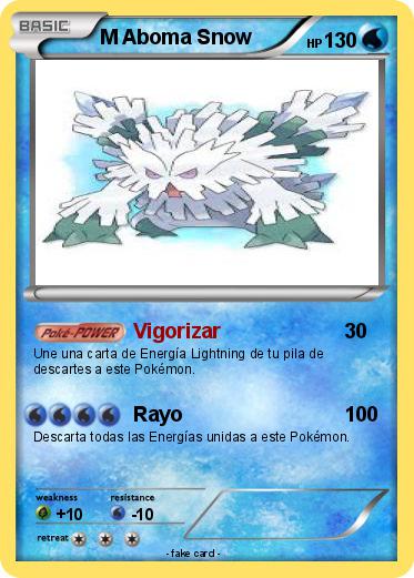 Pokemon M Aboma Snow