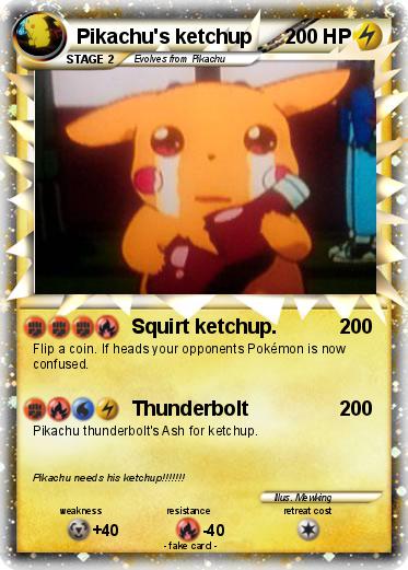 Pokemon Pikachu's ketchup