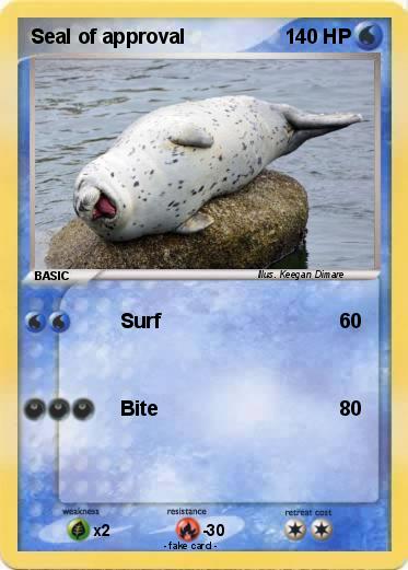 Pokemon Seal of approval