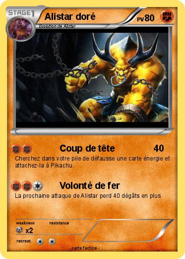 Pokemon Alistar doré