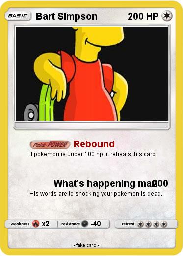Pokemon Bart Simpson