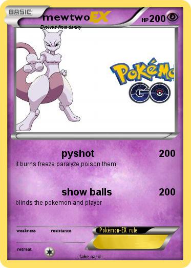 Pokemon mewtwo