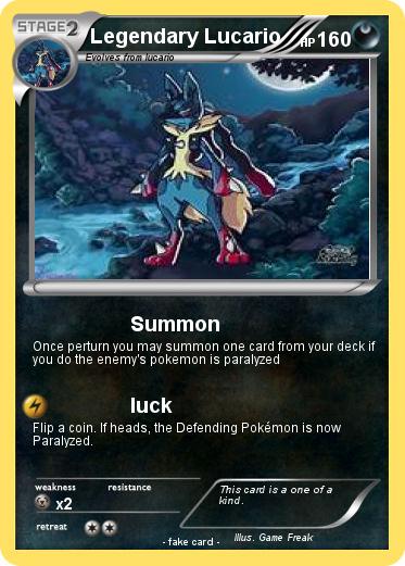 Pokemon Legendary Lucario