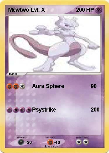 Pokemon Mewtwo Lvl. X
