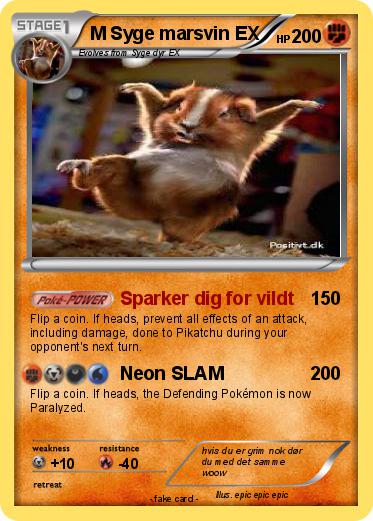 Pokemon M Syge marsvin EX