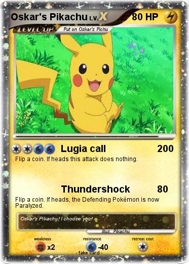 Pokemon Oskar's Pikachu