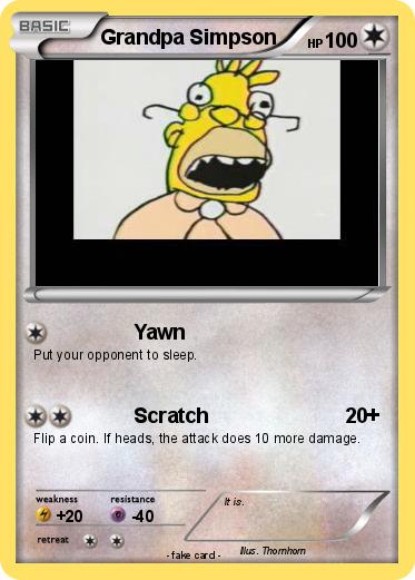 Pokemon Grandpa Simpson
