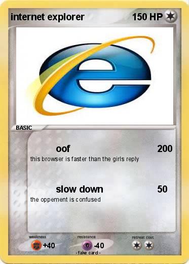 Pokemon internet explorer