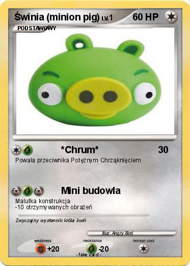 Pokemon Świnia (minion pig)