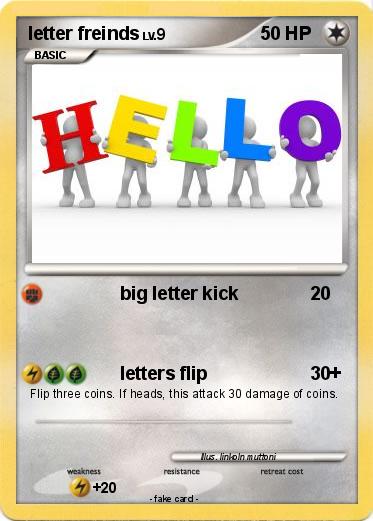 Pokemon letter freinds