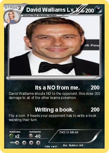 Pokemon David Walliams Lv. X