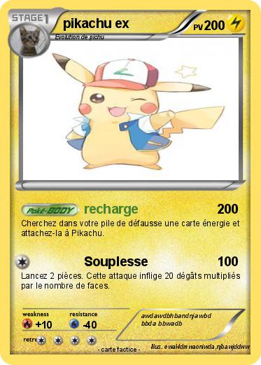 Pokemon pikachu ex