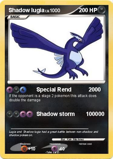 Pokemon Shadow lugia