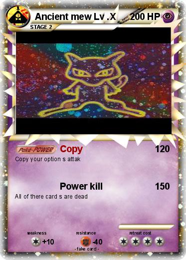 Pokemon Ancient mew Lv .X
