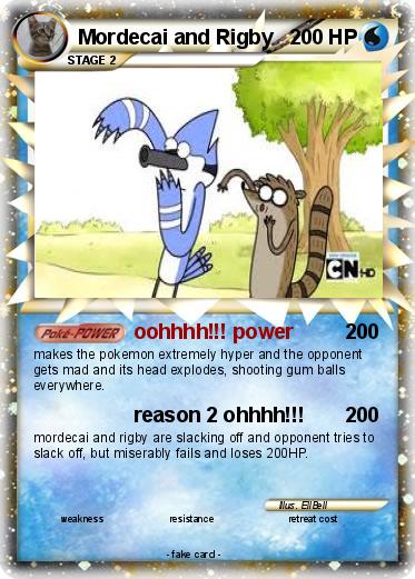 Pokemon Mordecai and Rigby