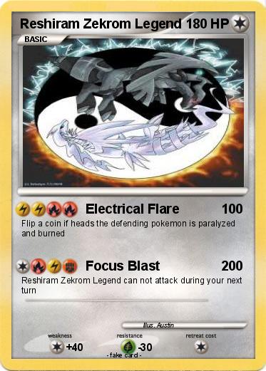 Pokemon Reshiram Zekrom Legend