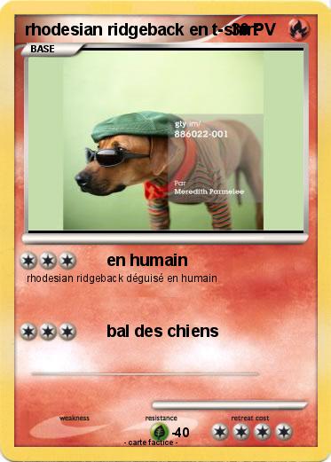 Pokemon rhodesian ridgeback en t-shirt