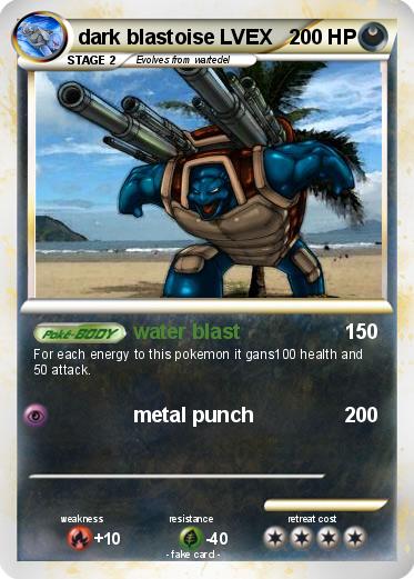 Pokemon dark blastoise LVEX