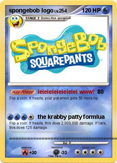 Pokemon spongebob logo