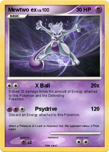 Pokemon Mewtwo ex